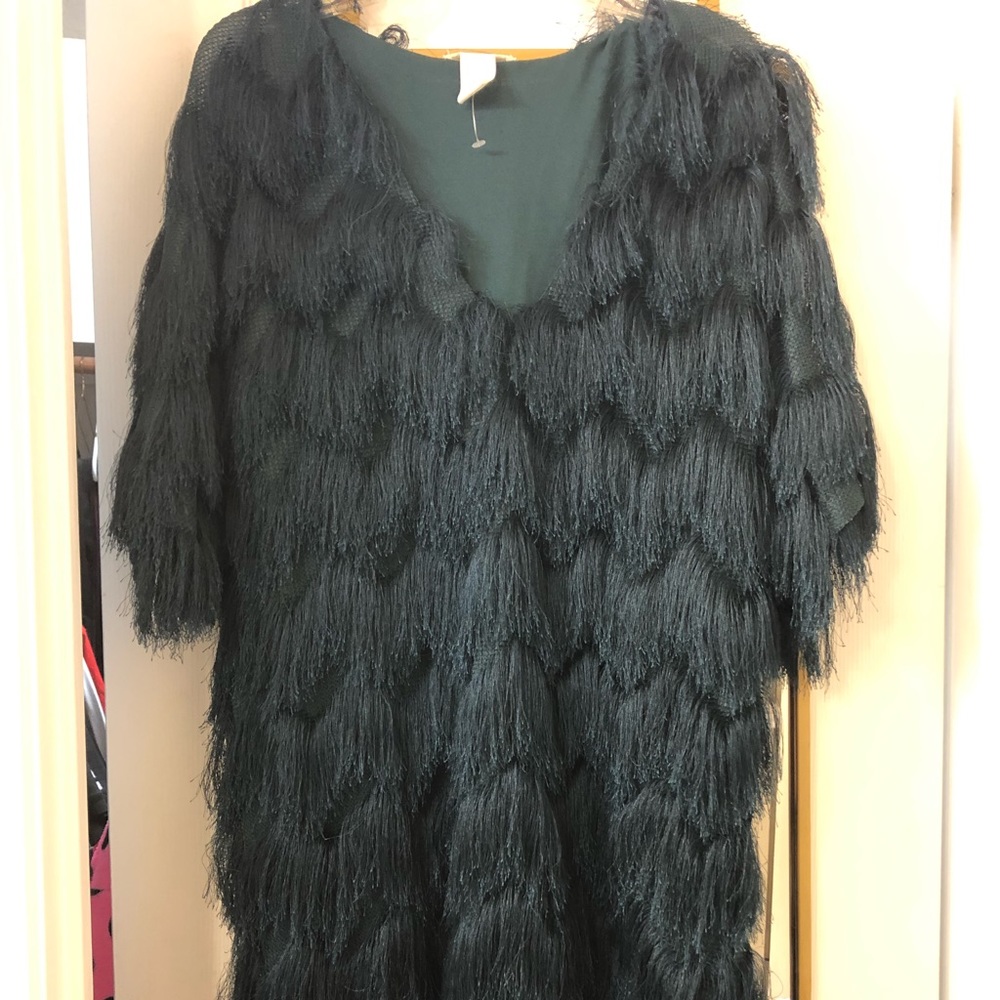 H&M fringe mini dress